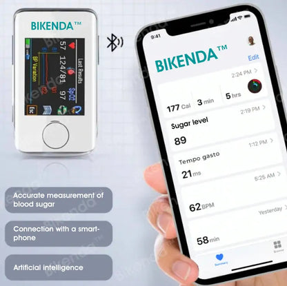 【OFFICIAL STORE】Bikenda™ Non-Invasive Blood Glucose Meter + Exclusive Gift [99.9% Accuracy] 🏆 - Recommended by A.M.A.